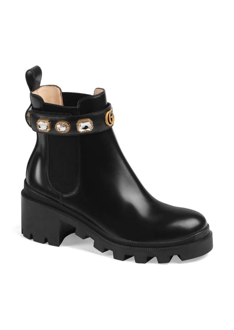 gucci trip boots with jewels|Gucci trip bootie with jewels.